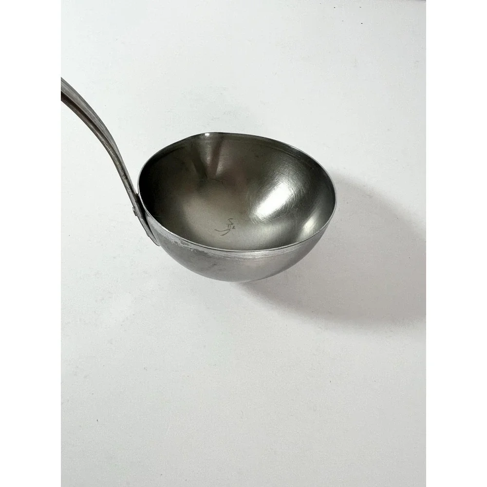 Vintage Androck Ladle utensil black handle MCM pattern stainless steel USA